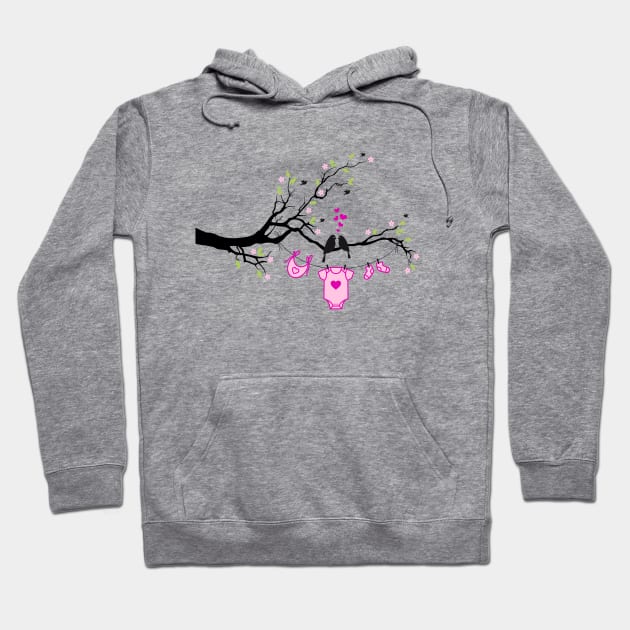 New baby girl, baby shower Hoodie by beakraus